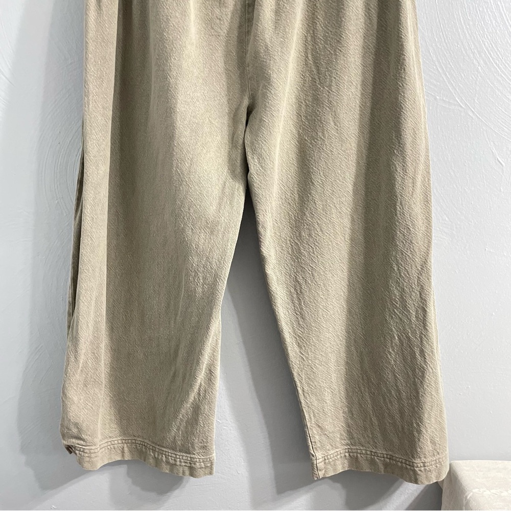 Free People Cool Harbor Wide Leg Denim Pants In Serpent - Picture 13 of 15